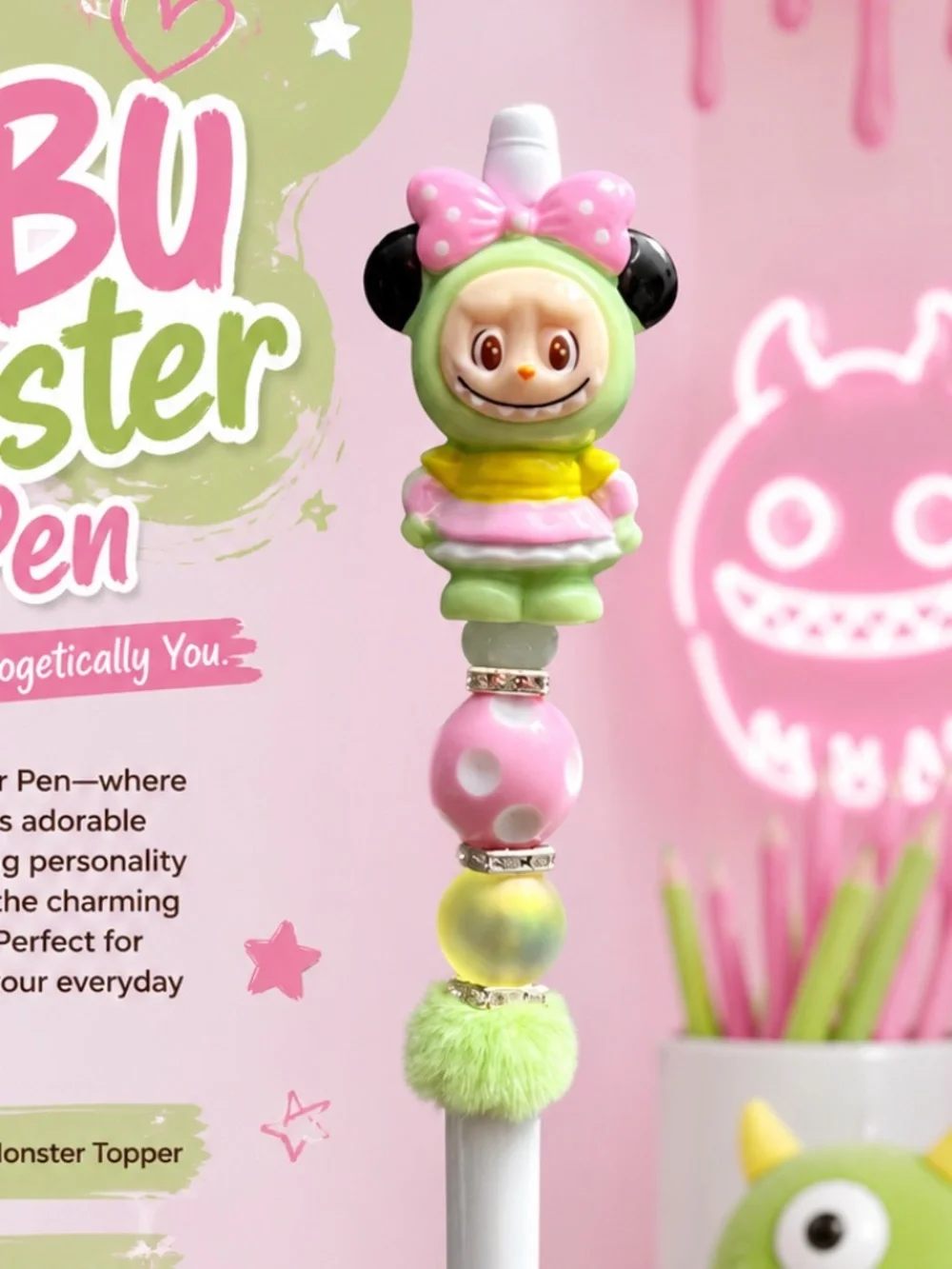Bow-Topped Bubu Pen